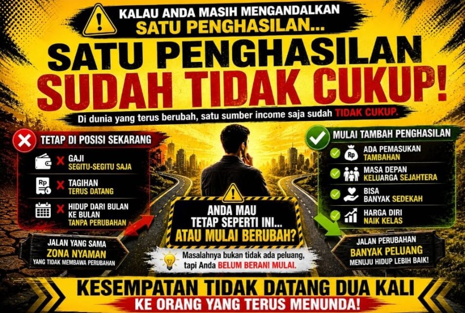 Satu Penghasilan Sudah Tidak Cukup